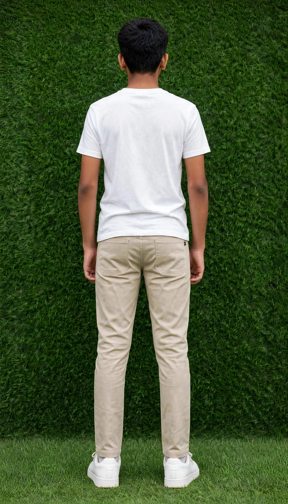 Teen Colours Boys Light Khaki Cotton Pant with 4 Pockets