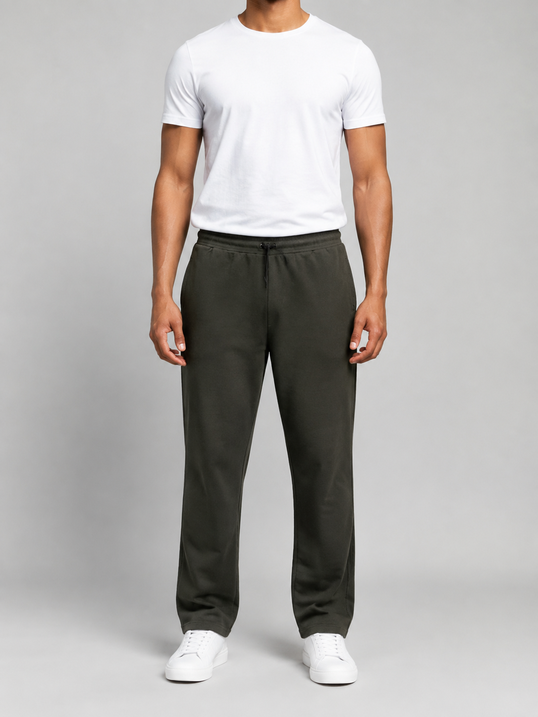 Men's Dark grey color Hosiery cotton Casual Full-Length Track Pants