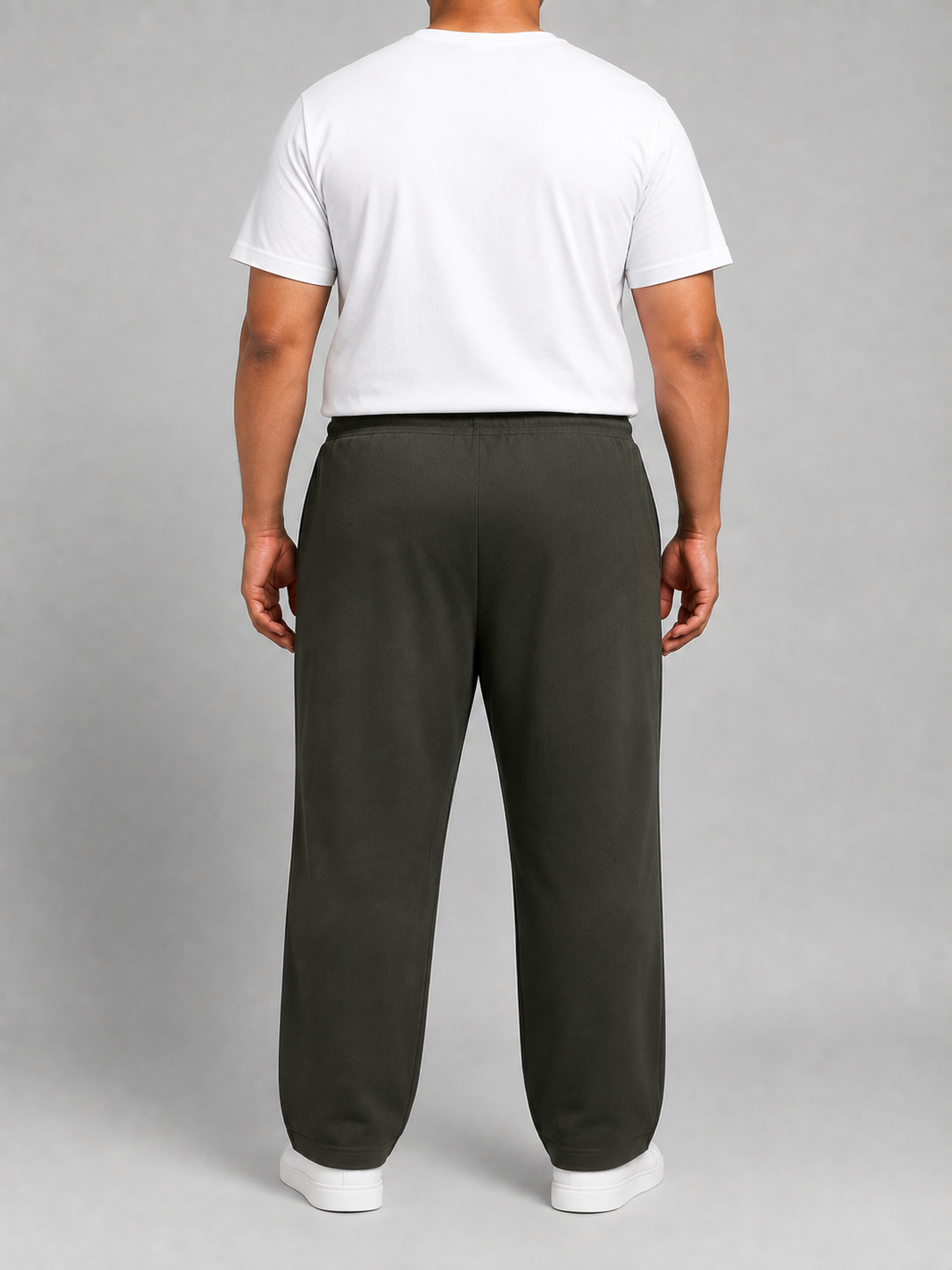 Men's Dark grey color Hosiery cotton Casual Full-Length Track Pants