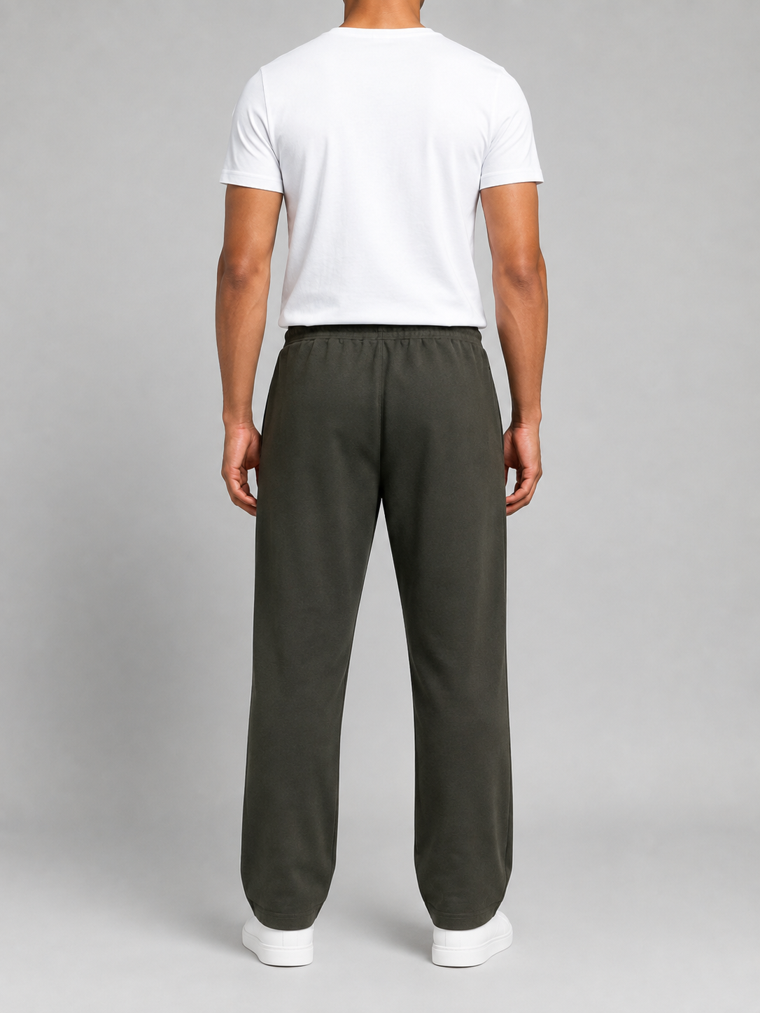 Men's Dark grey color Hosiery cotton Casual Full-Length Track Pants