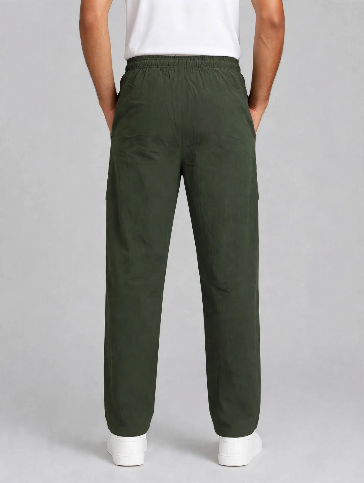 Men's Pachi Green Cargo Track Pant - 4 Pocket Sports Lower