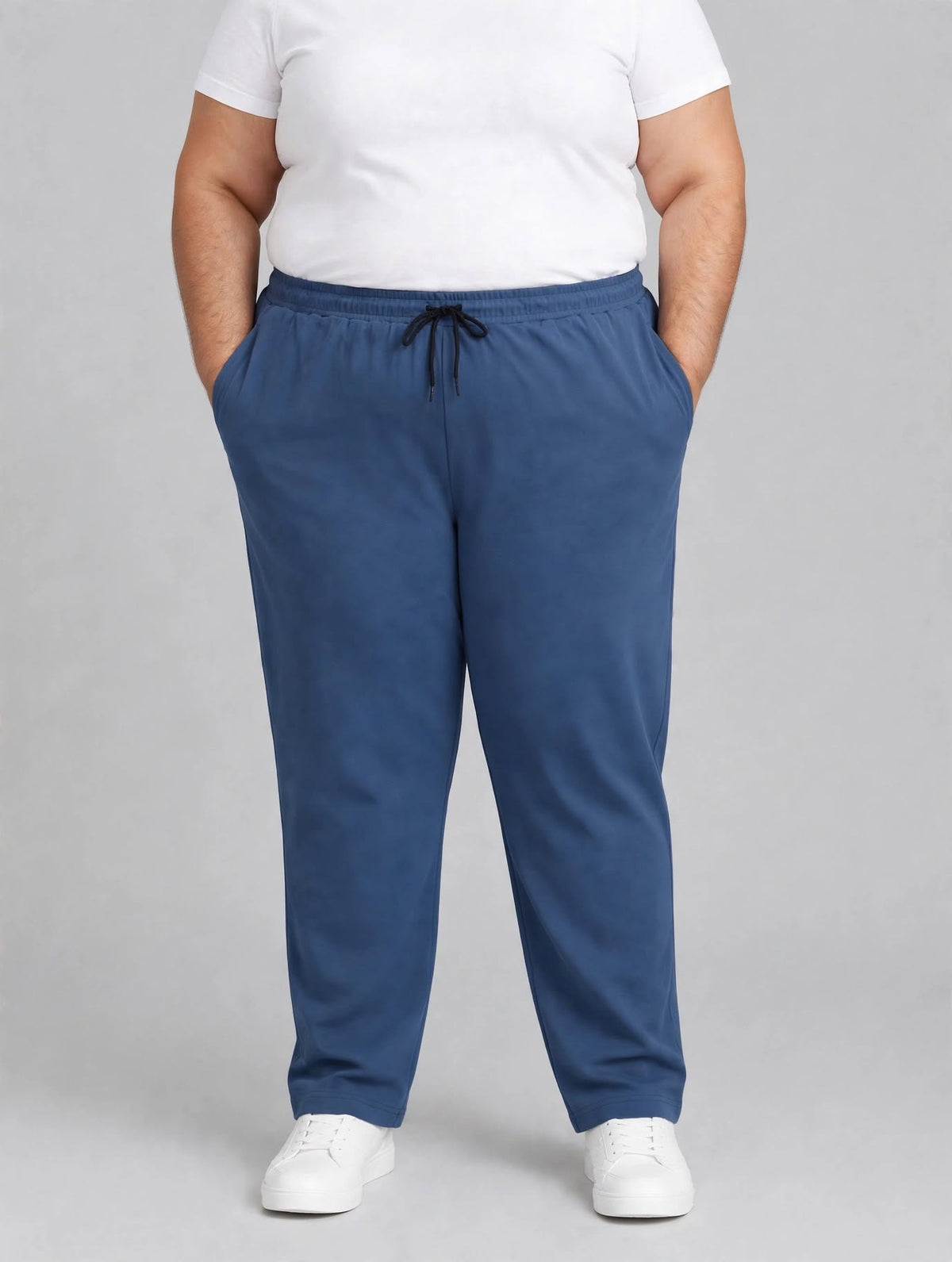 Men's Blue color Hosiery cotton Casual Full-Length Track Pants