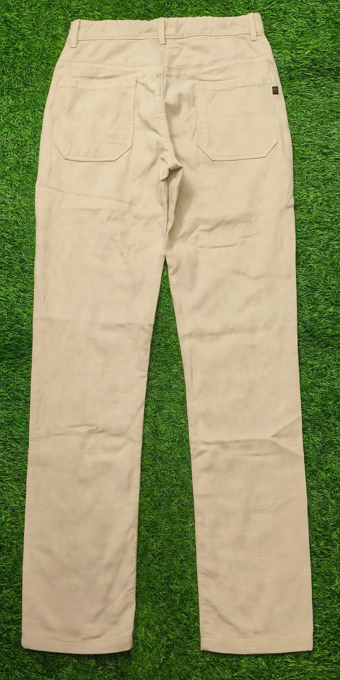 Teen Colours Kids Light Beige Cotton Straight Fit Pant with 4 Pockets