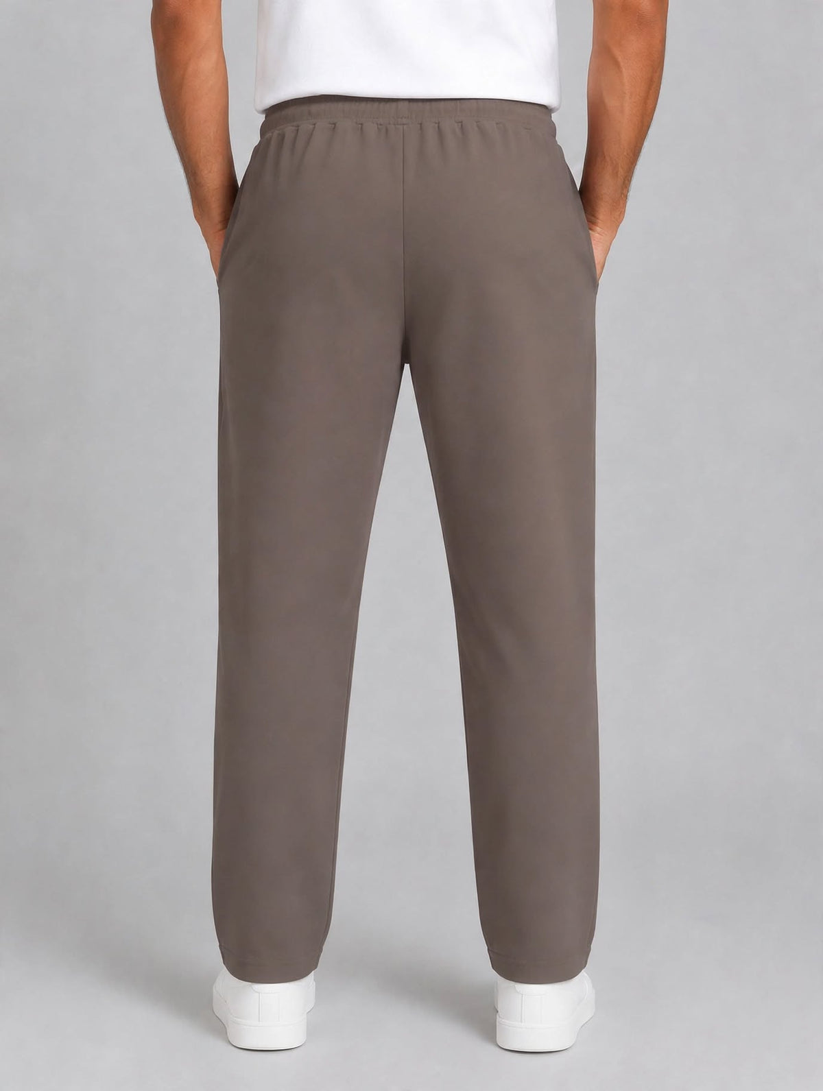 Men's Taupe color Hosiery cotton Casual Full-Length Track Pants